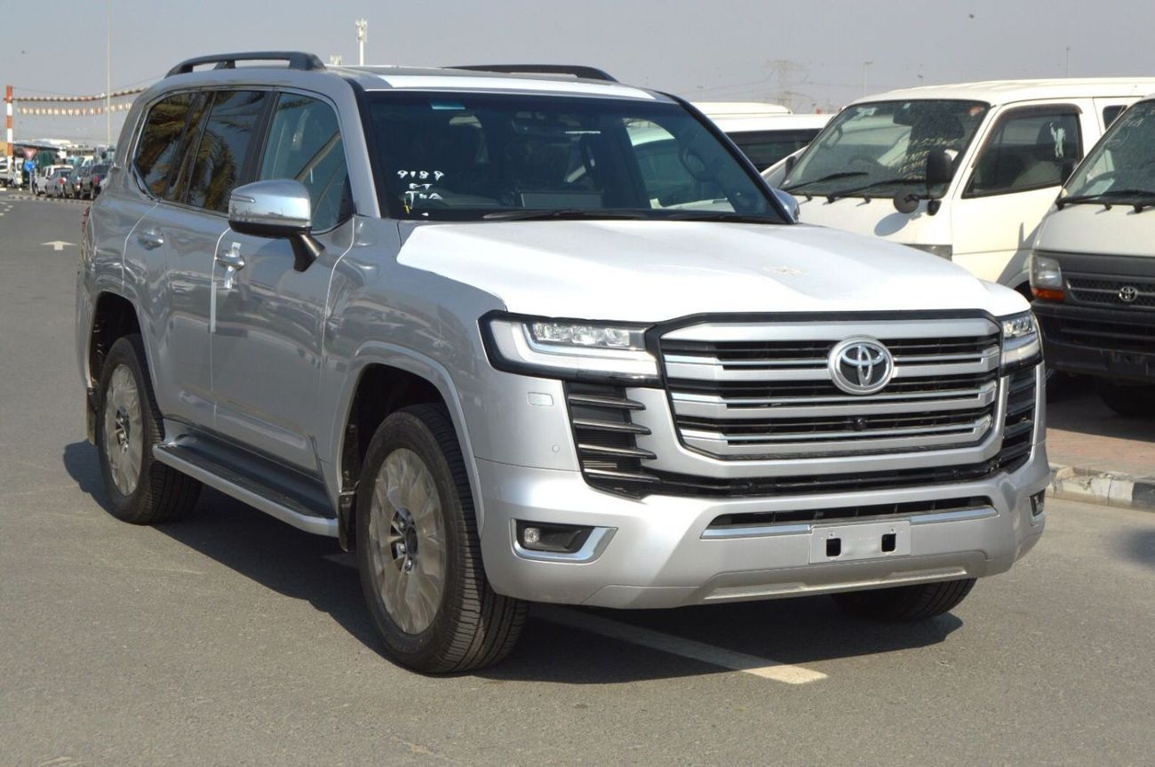 تويوتا لاند كروزر Toyota Lc300 VXR 2025 RHD petrol engine 3.3L twin turbo 4x4 Japanese specs silver colour