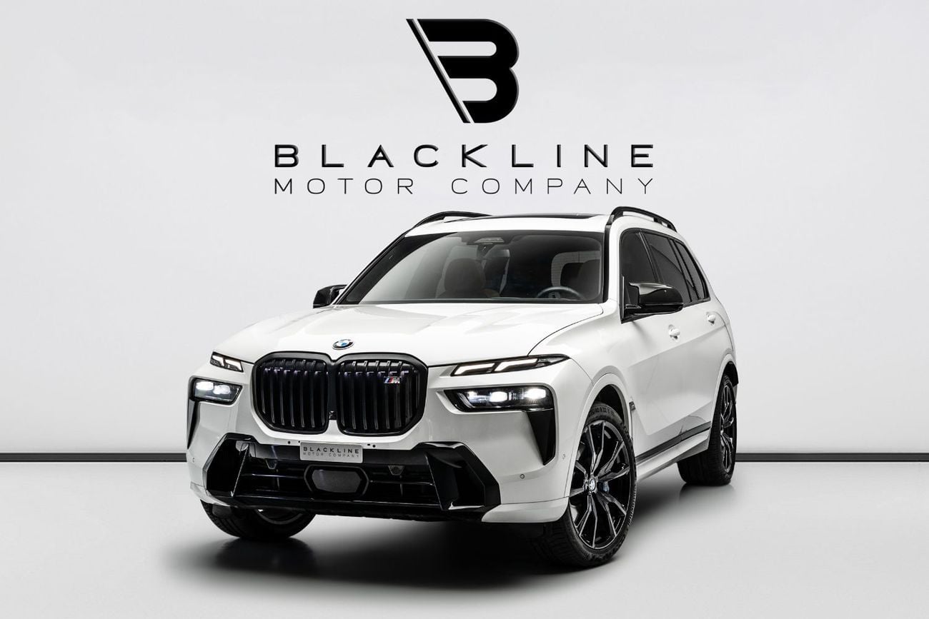 بي أم دبليو X7 M60i XDRIVE BUY NOW, PAY 2027 | THE BLACKLINE STANDARD | BMW Warranty + Service Contract, GCC, Low K