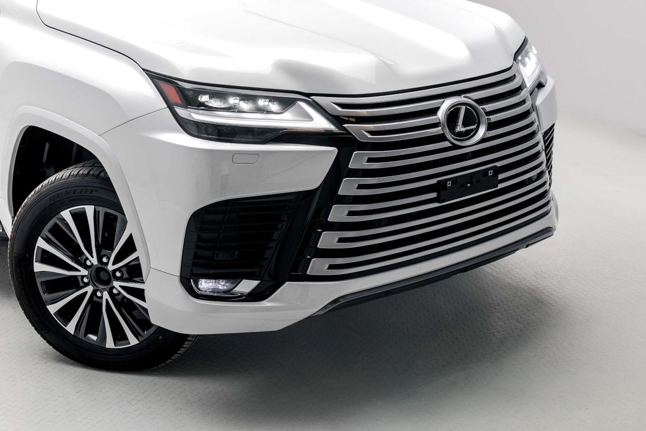 لكزس LX 500 D 3.3L Diesel - Sonic Quartz Inside Crimson | Export Only
