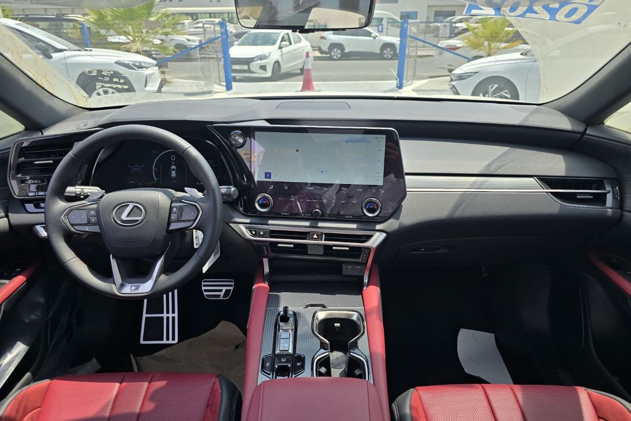 لكزس RX 500h F SPORT PERFORMANCE لكزس RX500h F-Sport موديل 2026، محرك 2.4 لتر تيربو + هجين، اللون أسود