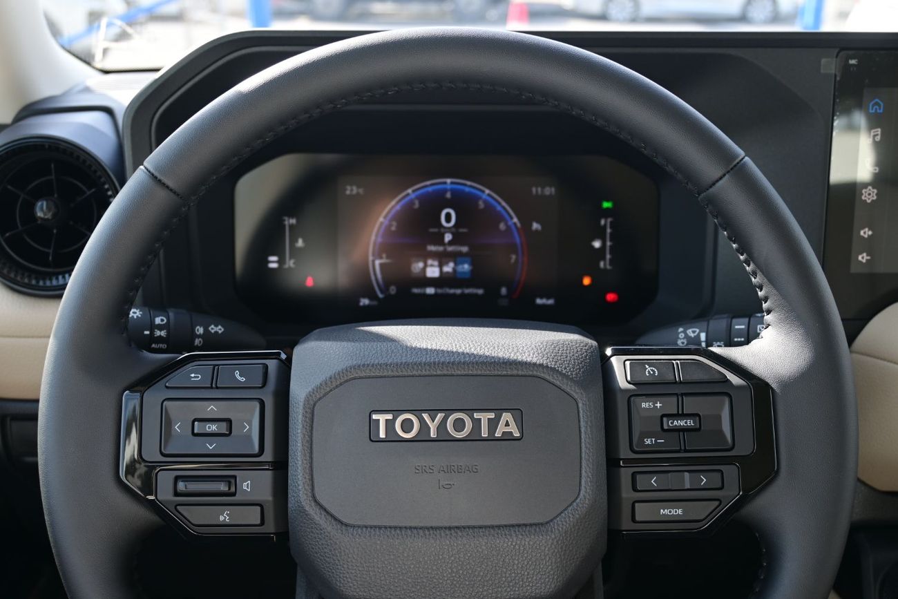 تويوتا برادو Toyota Land Cruiser Prado 2.4L Turbo, 4WD, Color White Model 2025