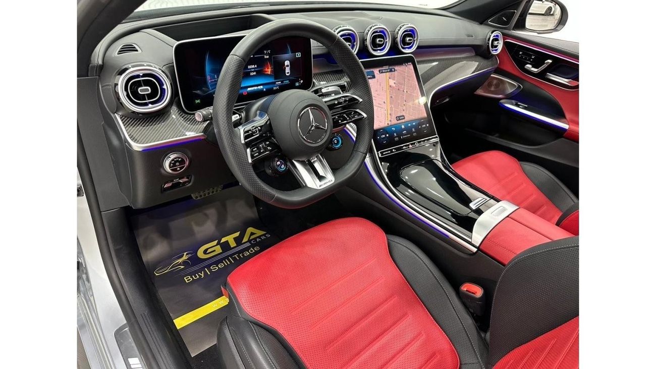 Mercedes-Benz C 43 AMG 2023 Mercedes Benz C43 AMG 4MATIC, May 2028 Mercedes Warranty, May 2027 Mercedes Service Pack, GCC