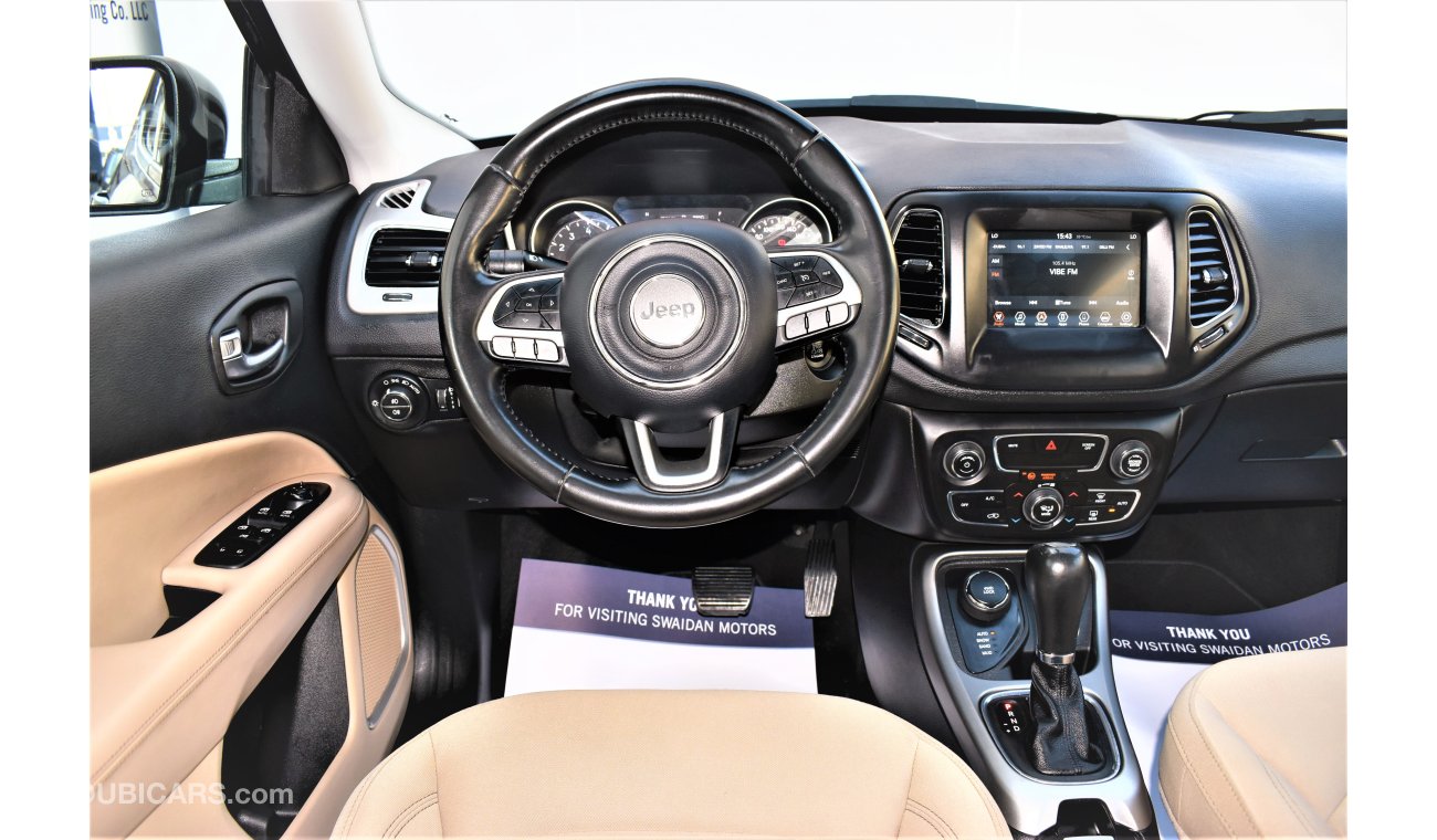 Jeep Compass AED 1762 PM | 2.4L LONGITUDE 4X4 GCC WARRANTY