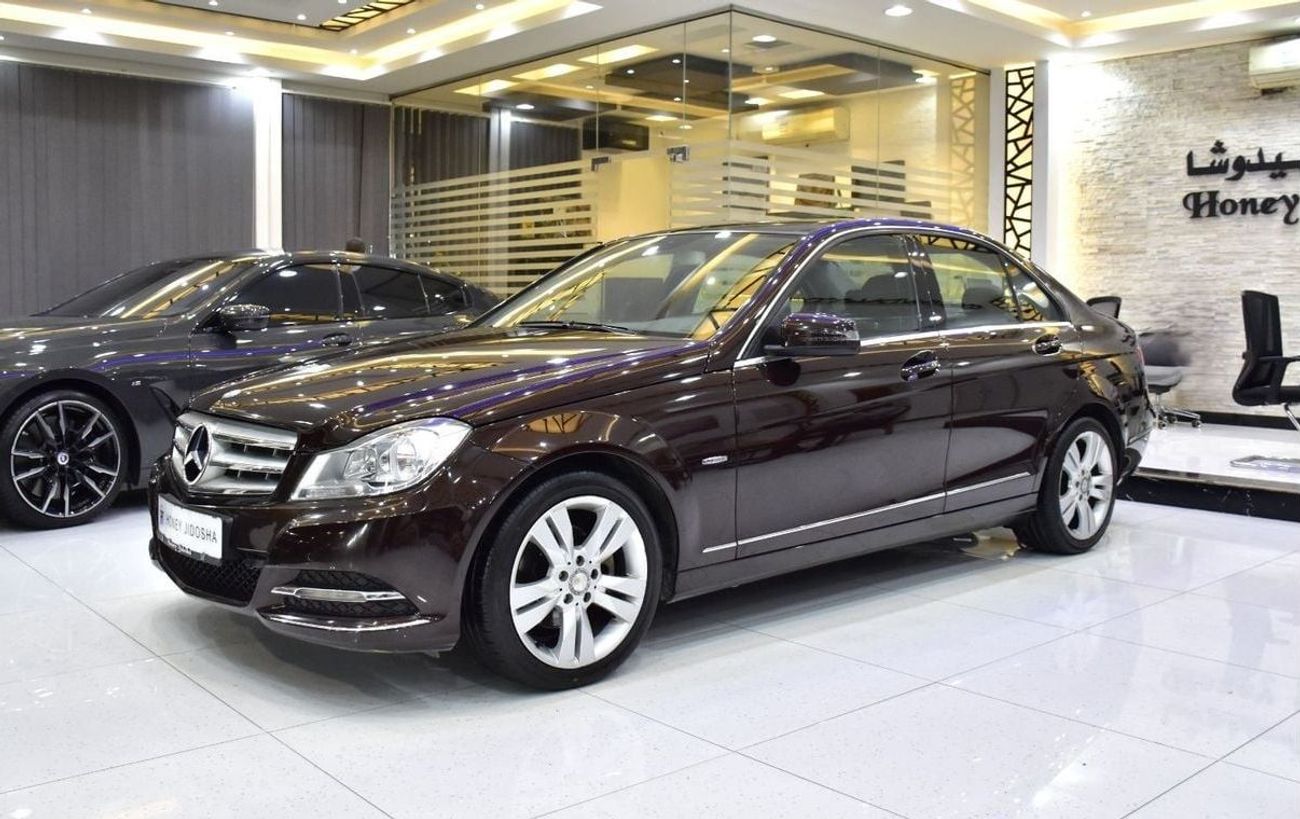 Mercedes-Benz C 200 EXCELLENT DEAL for our Mercedes Benz C200 ( 2012 Model ) in Burgundy Color GCC Specs