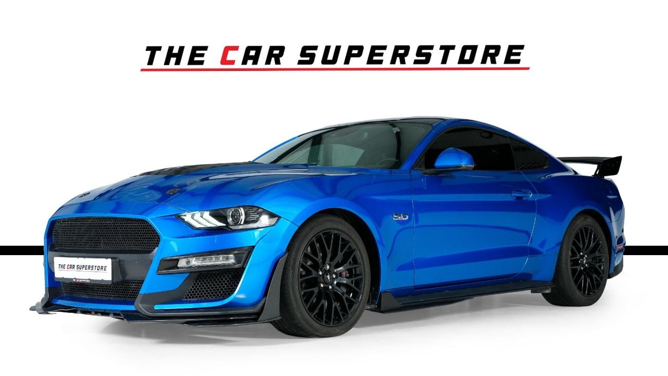 فورد موستانج 5L V8-Sports Exhaust System-Aerodynamic Body Kit-High Gloss Black Rims