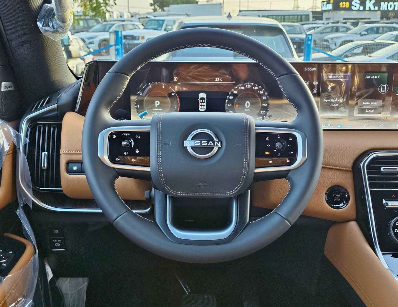 Nissan Patrol LE PLATINUM TWIN TURBO / 3.5 V6 PETROL/FULL OPTION WITH RR ENTERTAINMENT SCREEN (CODE # LE PLATINUM)