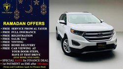 فورد إدج SEL + LEATHER SEATS + BIG SCREEN + AWD / GCC / 2017 / WARRANTY + SERVICE 30/05/2023 / 1,295 DHS P.M.