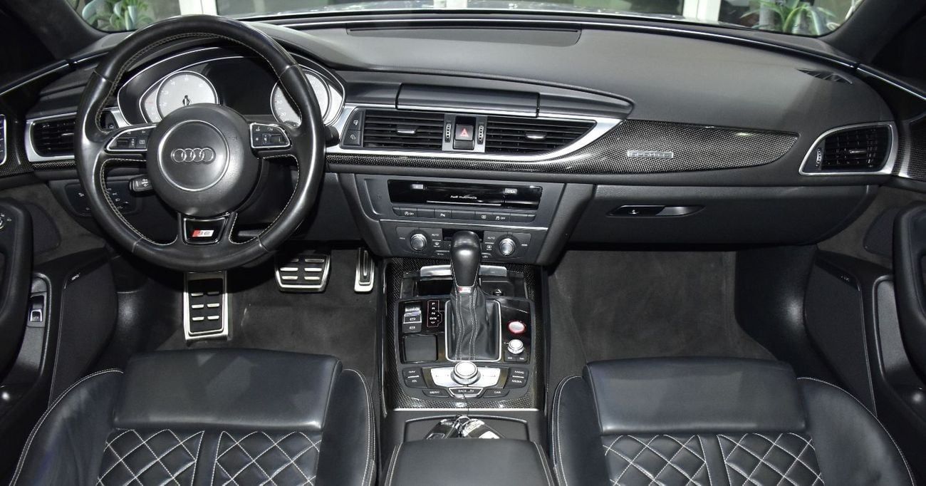 Audi S6 S-Line EXCELLENT DEAL for our Audi S6 V8T ( 2016 Model ) in Silver Color GCC Specs