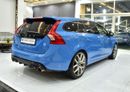 Volvo V60 POLESTAR EXCELLENT DEAL for our Volvo V60 Polestar T6 ( 2016 Model ) in Blue Color GCC Specs
