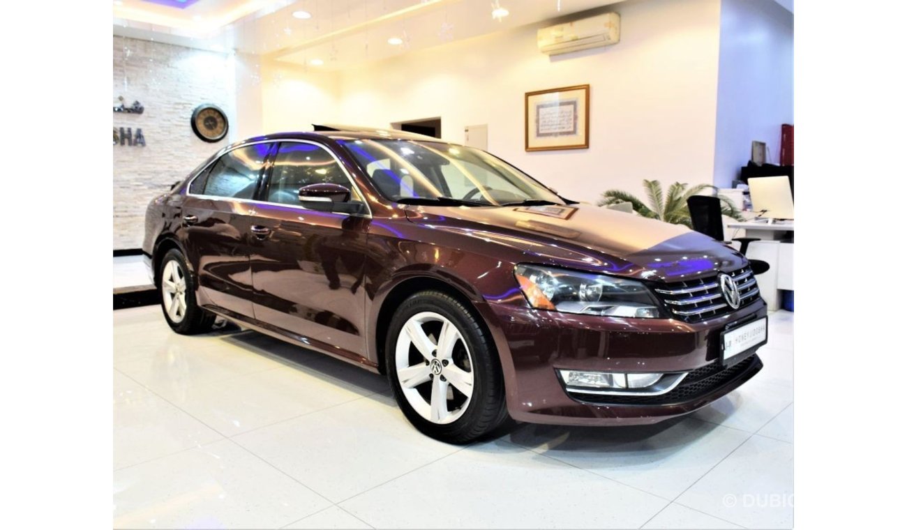 فولكس واجن باسات Volkswagen Passat 2013 Model!! in Burgundy Color! GCC Specs