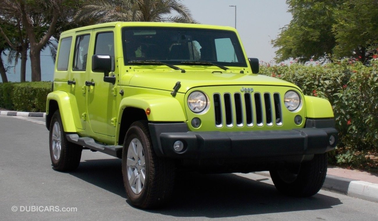 Jeep Wrangler Brand New 2016  SAHARA UNLIMITED 3.6L V6 GCC With 3 Yrs/60000 km AT the Dealer (Last Unit)