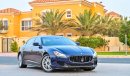 Maserati Quattroporte S | AED 1,743 Per Month | 0% DP | Exceptional Condition | Fully Loaded