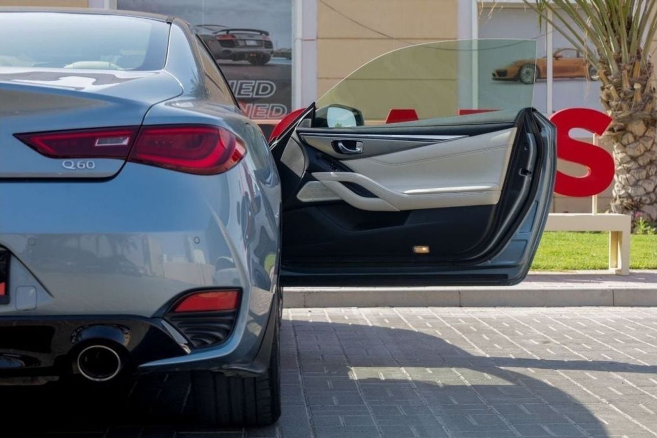 Infiniti Q60 Premium Infiniti Q60 2018 GCC (LOWEST MILEAGE) under Warranty with Flexible Down-Payment.