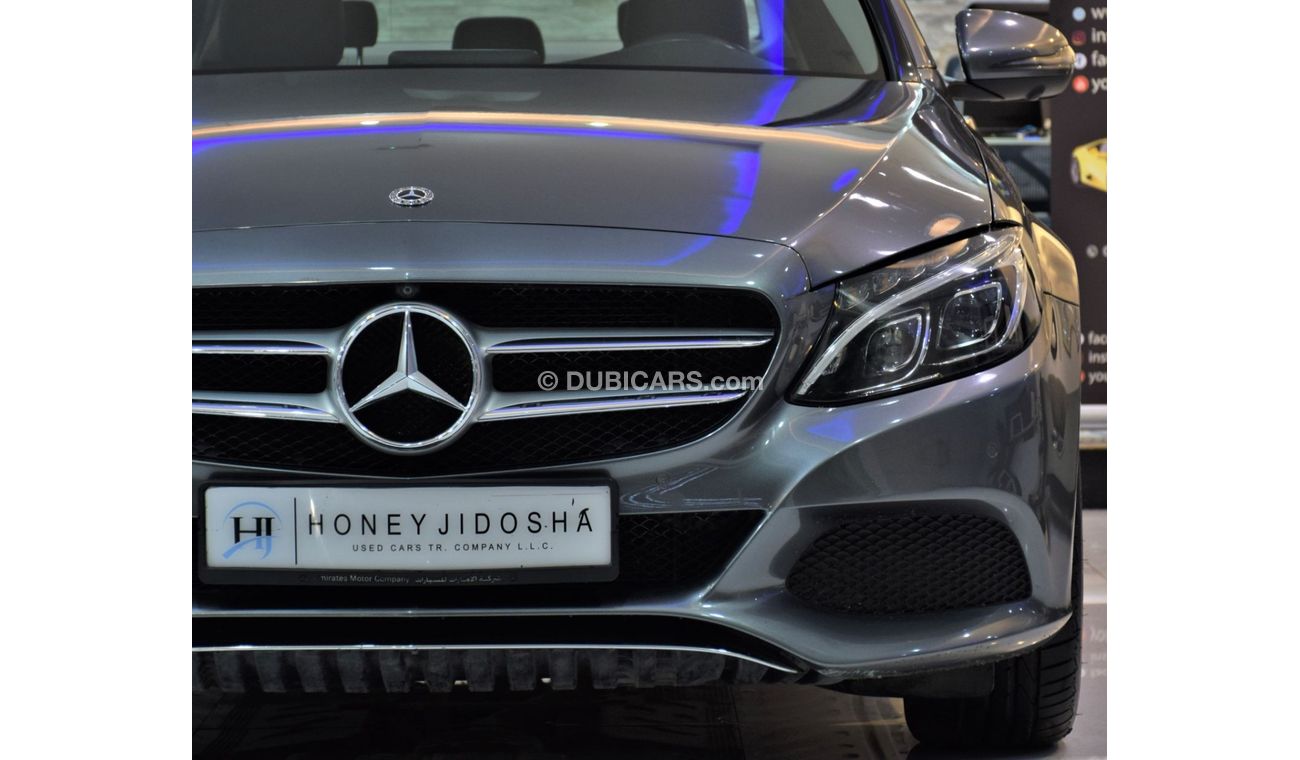 Mercedes-Benz C 180 1.6L Mercedes Benz C180 ( 2017 Model! ) in Grey Color! GCC Specs