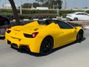 فيراري 458 سبايدر GCC SPEC NEAT AND CLEAN