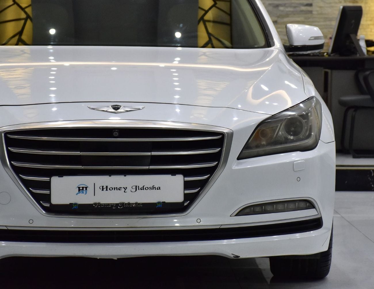 Hyundai Genesis PLATINUM EXCELLENT DEAL for our Hyundai Genesis 3.8 ( 2016 Model ) in White Color GCC Specs