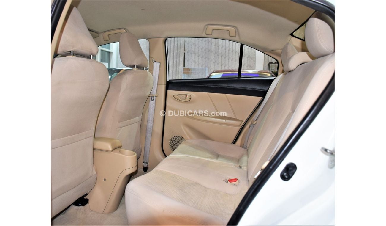 تويوتا يارس ORIGINAL PAINT ( صبغ وكاله ) Toyota Yaris SE 1.5 ( 2015 Model! ) in White Color! GCC Specs