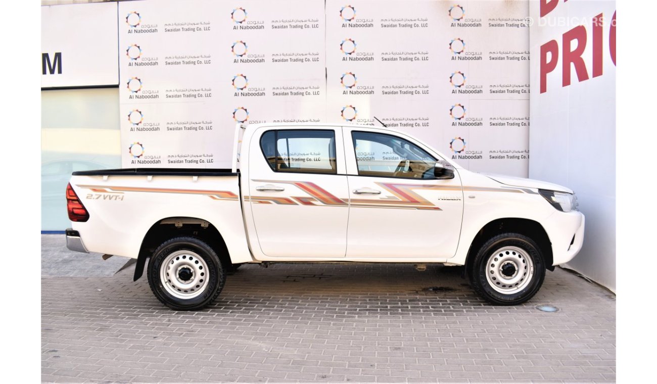 Toyota Hilux AED 1762 PM | 2.7L 4WD GCC WARRANTY