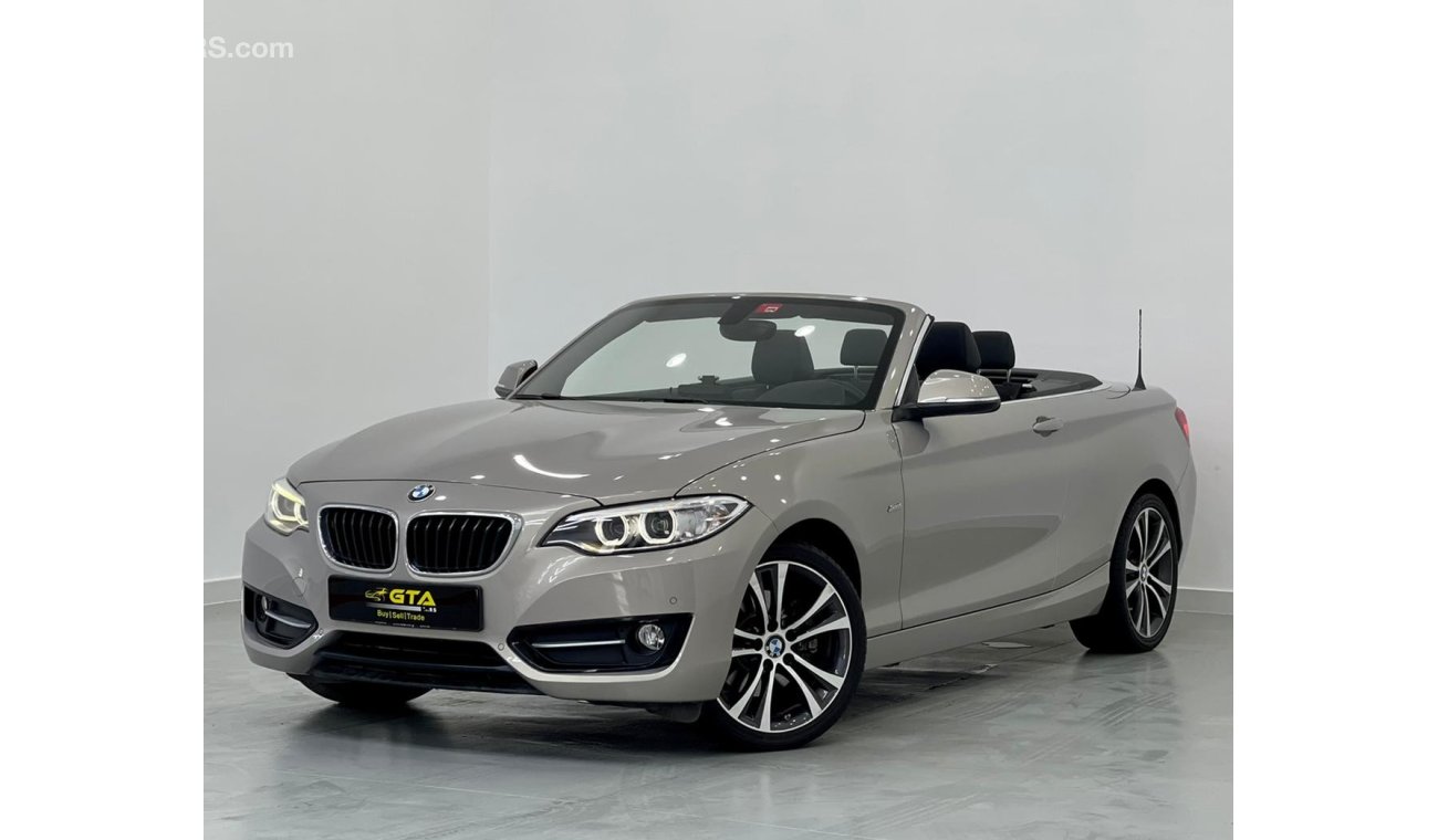 BMW 220i 2017 BMW 220i Sport Convertible, Full BMW Service History, Warranty, Low Kms, GCC