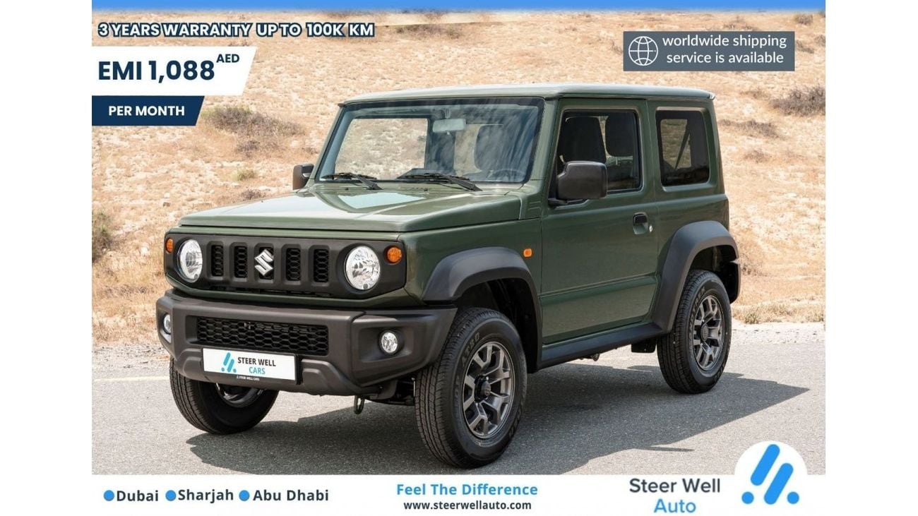 Suzuki Jimny GL 2024 V4 1.5L Petrol MT / 3 Doors - 4 Seats / Steering Audio Control / Book now