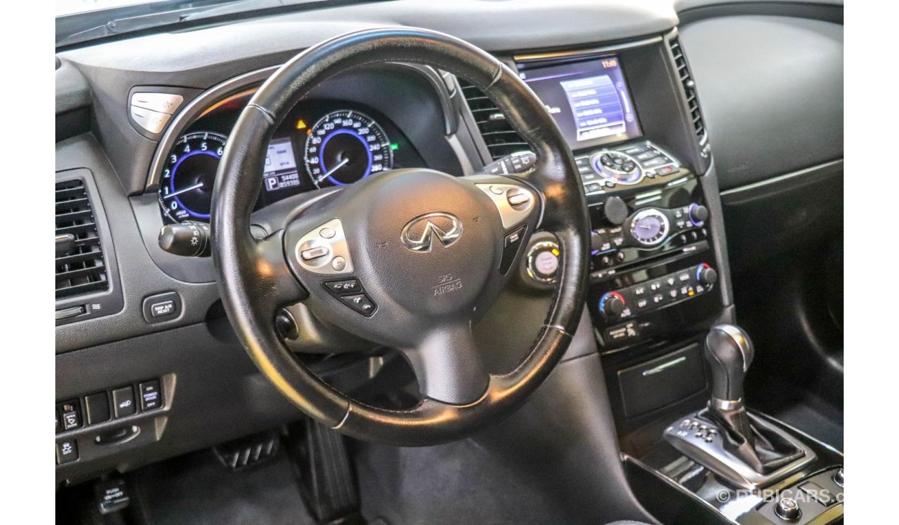 Infiniti QX70 Infiniti QX70 2019 GCC under Agency Warranty with Zero Down-Payment.