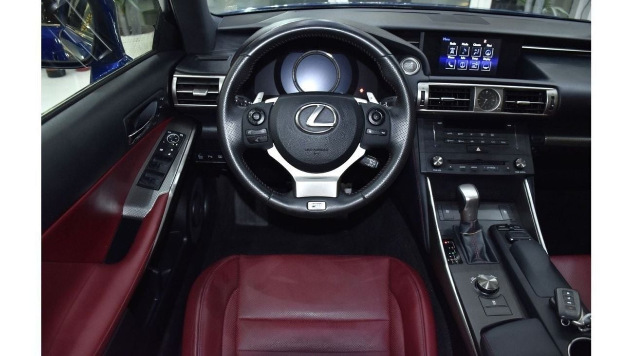 Lexus IS350 EXCELLENT DEAL for our Lexus IS350 F-Sport ( 2016 Model ) in Blue Color GCC Specs
