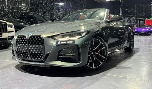 BMW 430i M Sport 2.0L (258 HP) 2022 BMW 430i Cabriolet, May 2027 BMW Warranty + Service Pack, Low Kms, GCC