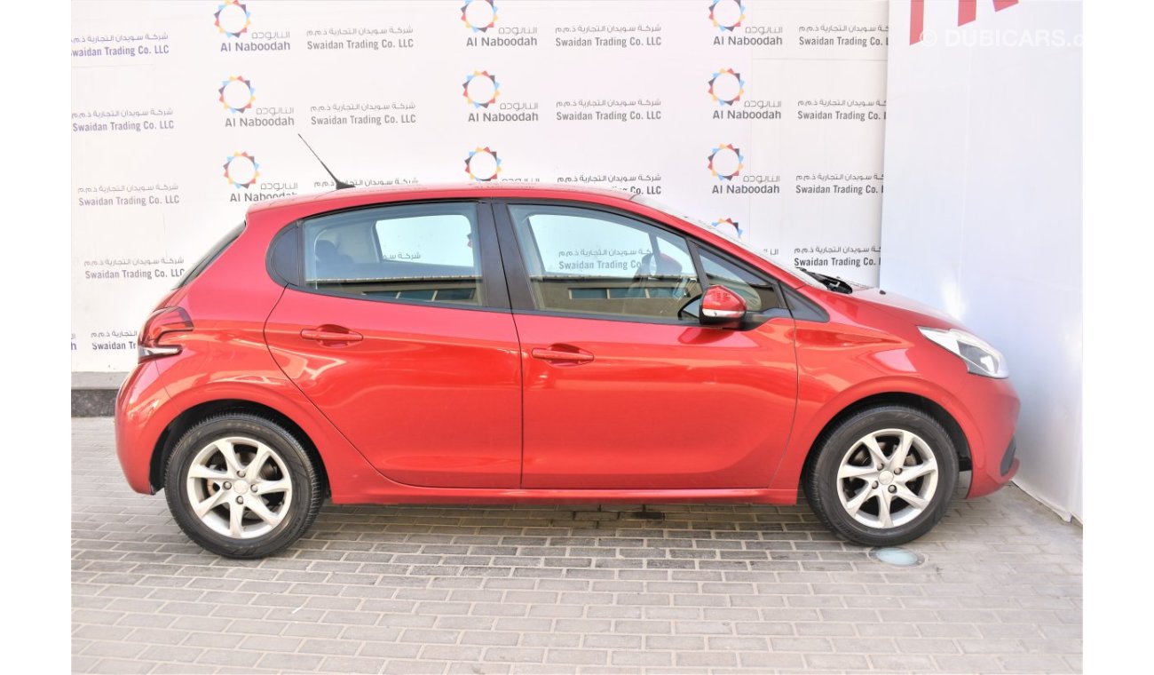 Peugeot 208 AED 723 PM | 1.6L ACTIVE 2019 GCC AGENCY WARRANTY UP TO 2024 OR 100000KM