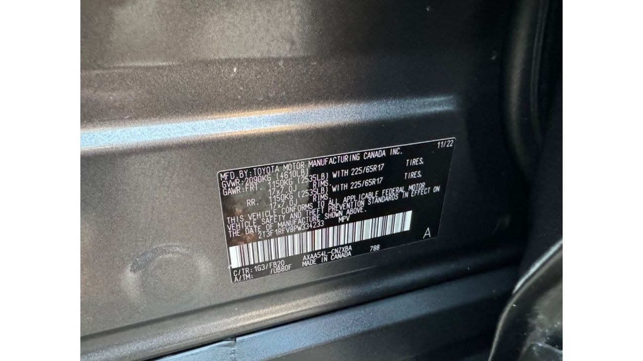 تويوتا راف ٤ 2023 LE KEY START AWD 2 REMOTES USA IMPORTED