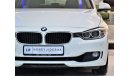 BMW 320i ORIGINAL PAINT ( صبغ وكاله ) BMW 320i 2015 Model!! in White Color! GCC Specs