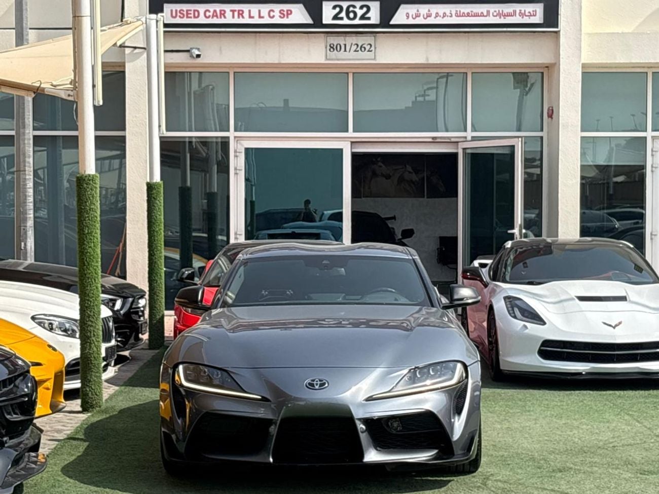 تويوتا سوبرا تويوتا سوبرا GR V6 خليجي 2022 صبغ وكاله بحاله ممتازه بدون حوادث