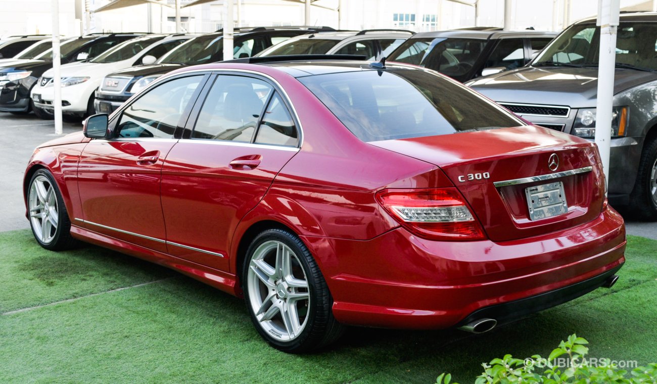 Mercedes-Benz C 300 C300 2009 model red color imported number one panorama leather and cruise control