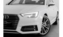 أودي A4 45 TFSI quattro ديزاين 2017 Audi A4 2.0L S-Line Quattro / Full-Service History