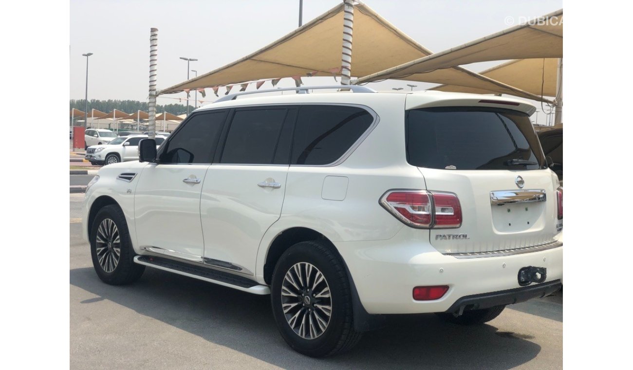 Nissan Patrol ماكينة كبيرة LE بلاتينيوم خليجي فول اوبشن صبغة وكالة شرط الفحص