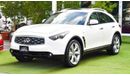 Infiniti FX50 2009 GCC model, fingerprint slot, rear camera, leather, cruise control, sensor wheels, in excellent