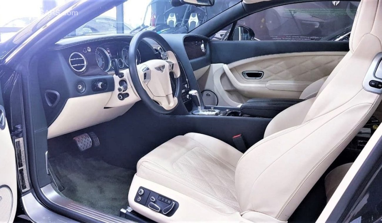 Bentley Continental GT BENTLEY CONTINENTAL GT W12 6.0 TWIN TURBO 2012 MODEL GCC CAR WITH A VERY LOW MILEAGE ONLY 40K KM