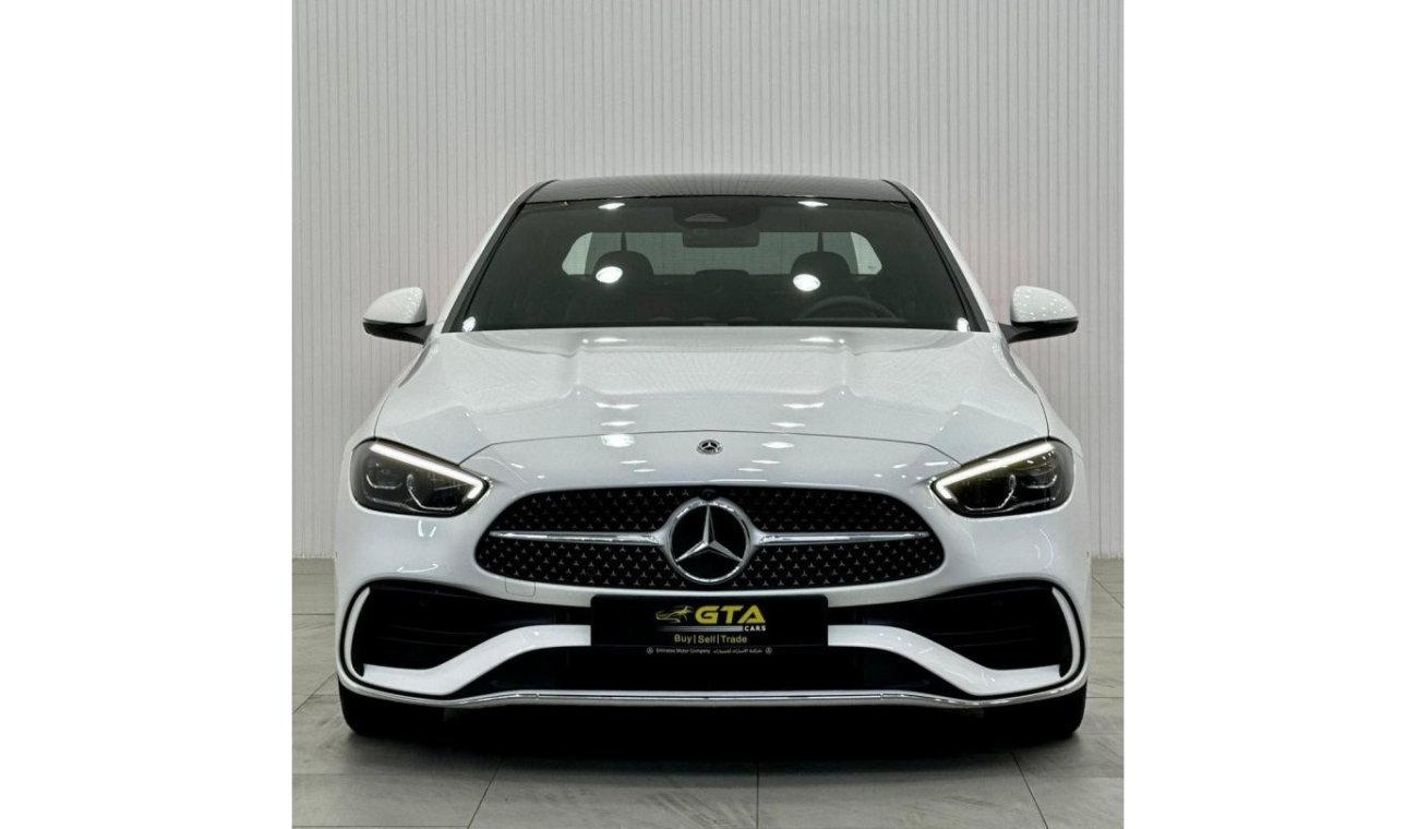 مرسيدس بنز C 200 2023 Mercedes-Benz C200 AMG Premium Plus, Mercedes Warranty 2028, Mercedes Service History, GCC