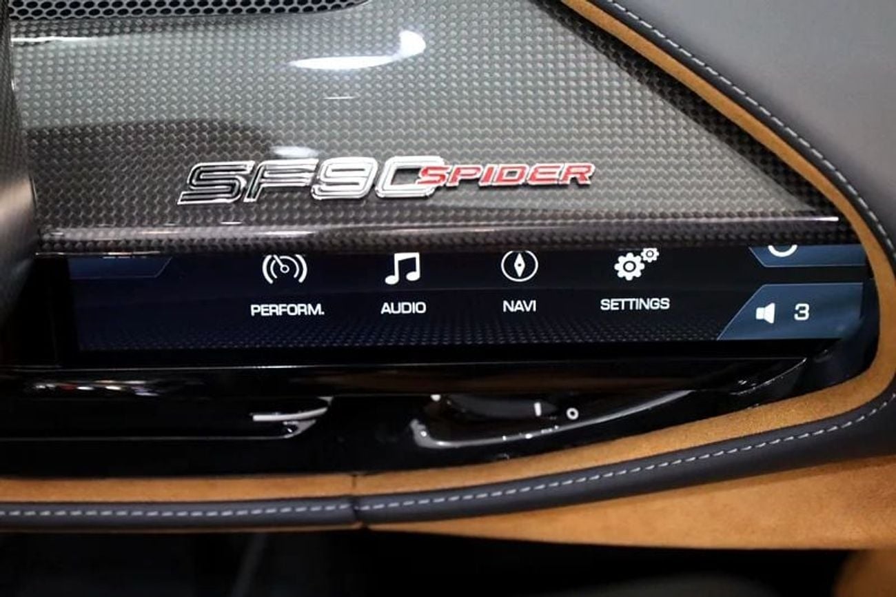 Ferrari SF90 Spider 2022 Ferrari SF90 Spider, JBL Audio, Carbon Interior, ADAS Full Pack, Dealer Service Package, GCC!!