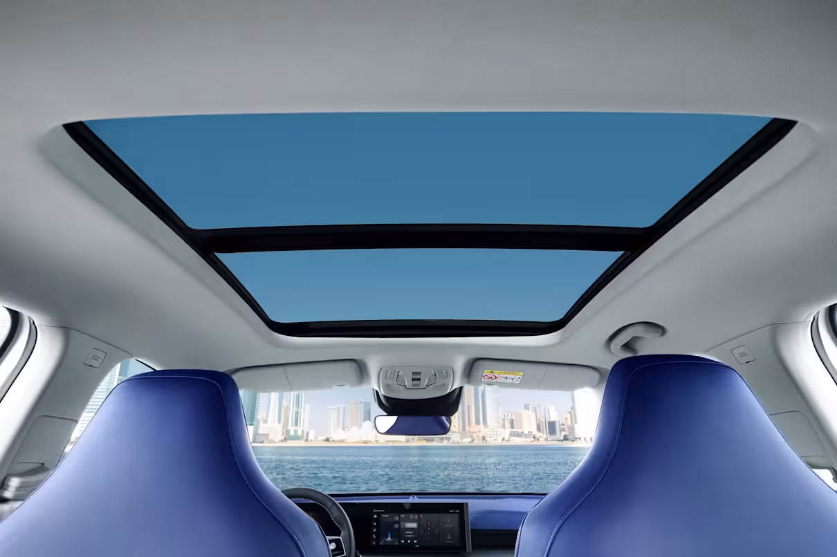 MG Whale interior - Panoramic Roof