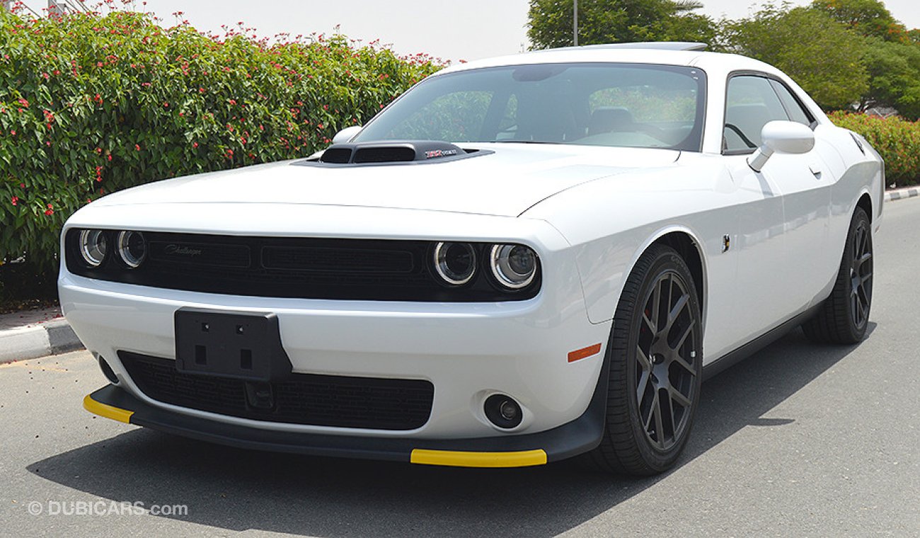 Dodge Challenger SRT Scatpack 2018, 6.4L V8 0km, GCC with 3 Years or 100,000km Warranty