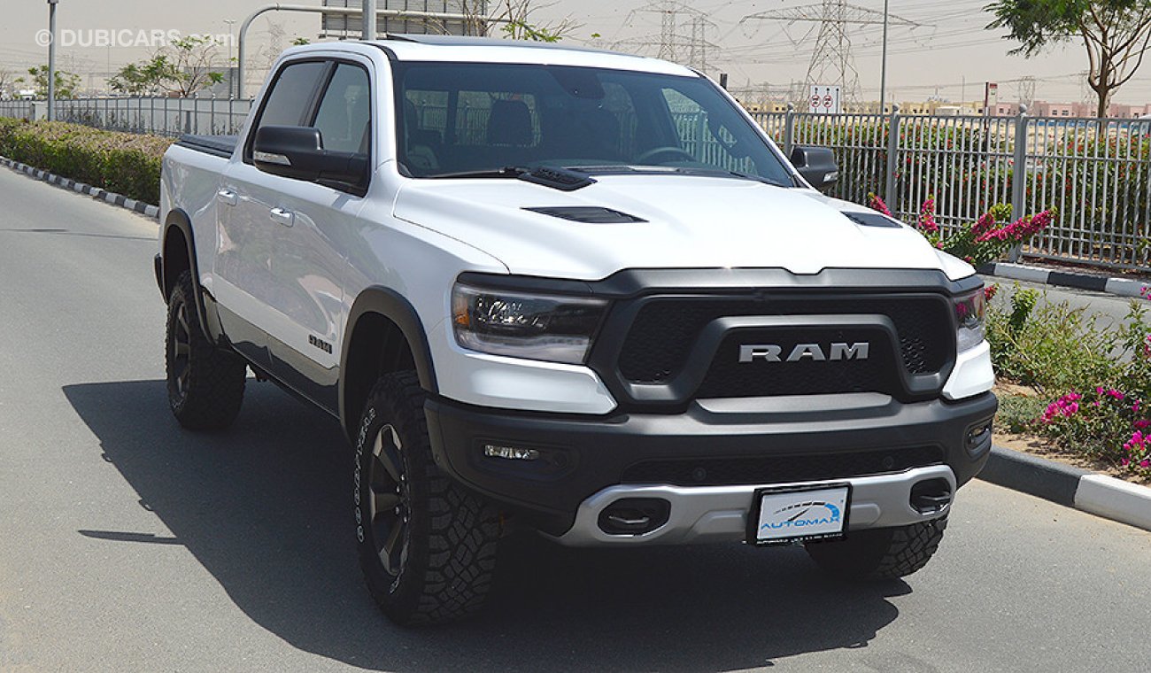 RAM 1500 Rebel 2019, 5.7L V8 GCC, 0km w/ 3 Yrs or 100K km WTY # VAT Included (RAMADAN OFFER)