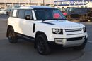 لاند روفر ديفندر 2021Model 2.0 petrol Engine full option tap of the range colour white Transmission Automatic Interio