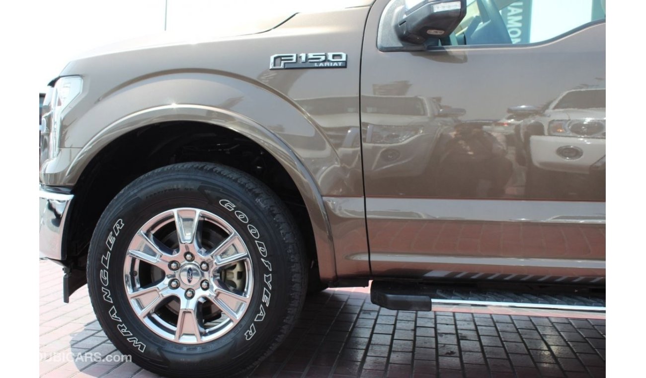 فورد F 150 CREW CAB LARIAT 5.0 FX4 2017 GCC SINGLE OWNER WITH AGENCY SERVICE WARRANTY IN MINT CONDIT