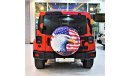 Jeep Wrangler ORIGINAL PAINT ( صبغ وكاله ) Jeep Wrangler Unlimited SAHARA 2015 Model!! in Red Color! GCC Specs
