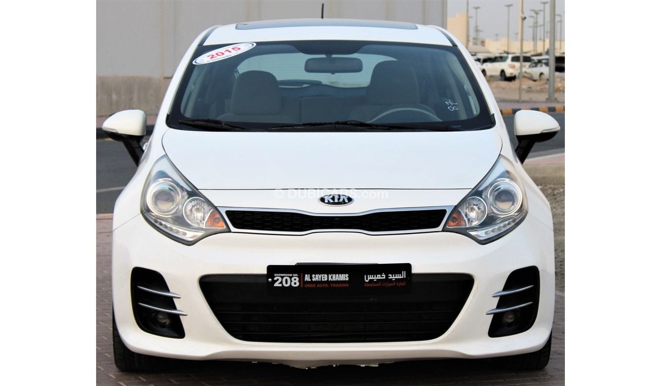 Kia Rio Kia Rio 2015 GCC No. 1 full option in excellent condition without accidents, very clean from inside 