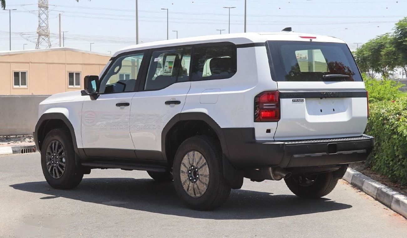 Toyota Prado TX . 2.4L . 8-Speed Automatic . Turbo Petrol . 4WD . 7 Saets . 5 Doors Ready for Export