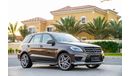 Mercedes-Benz ML 63 AMG - Fully Loaded! - Fully Agency Serviced! - Immaculate Condition! - AED 2,233 PM! - 0% DP