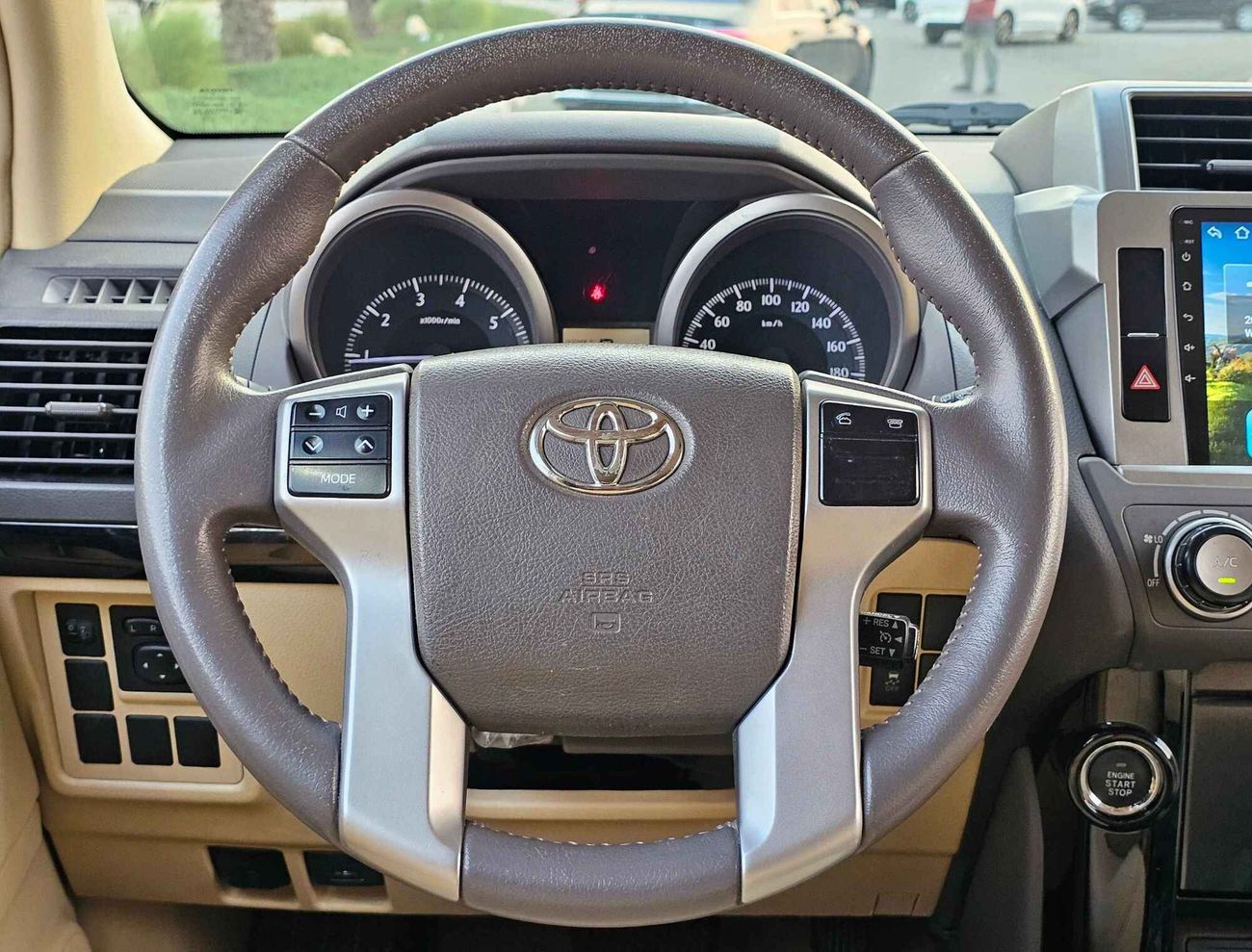 Toyota Prado GXR V6/ GCC/ LEATHER/ DVD+CAMERA/ ORG KMS/ ORG PAINT/ SPARE UP/ 1309 MONTHLY/ LOT# 96226