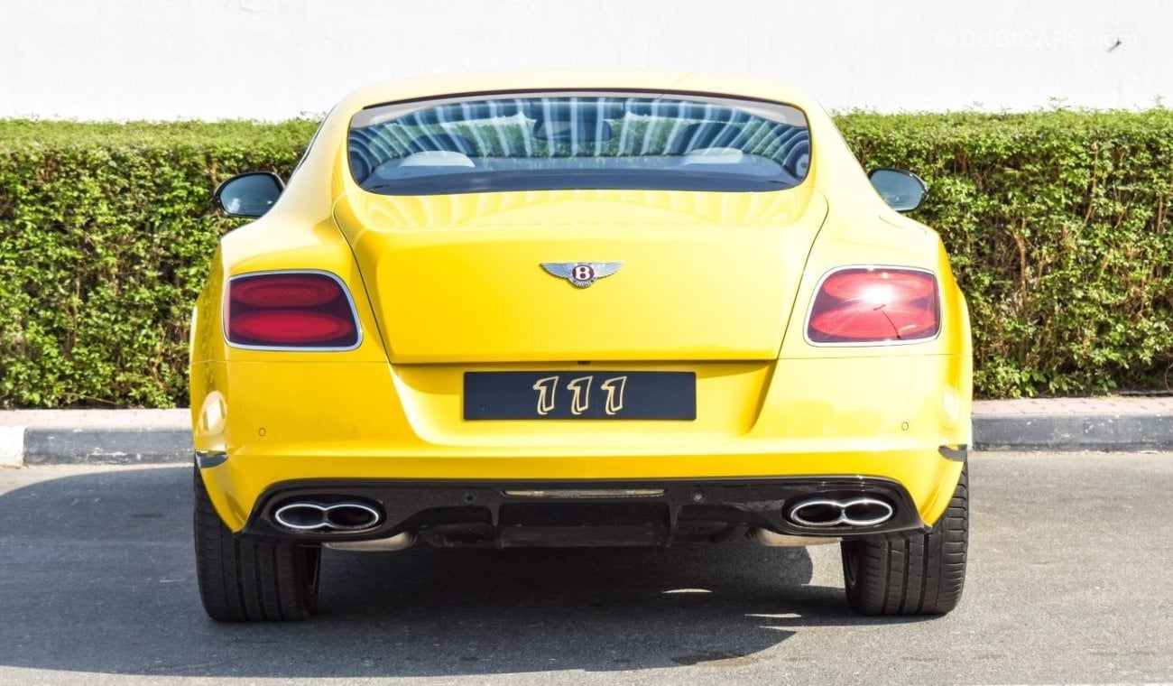 Bentley Continental GT V8S / GCC Specifications