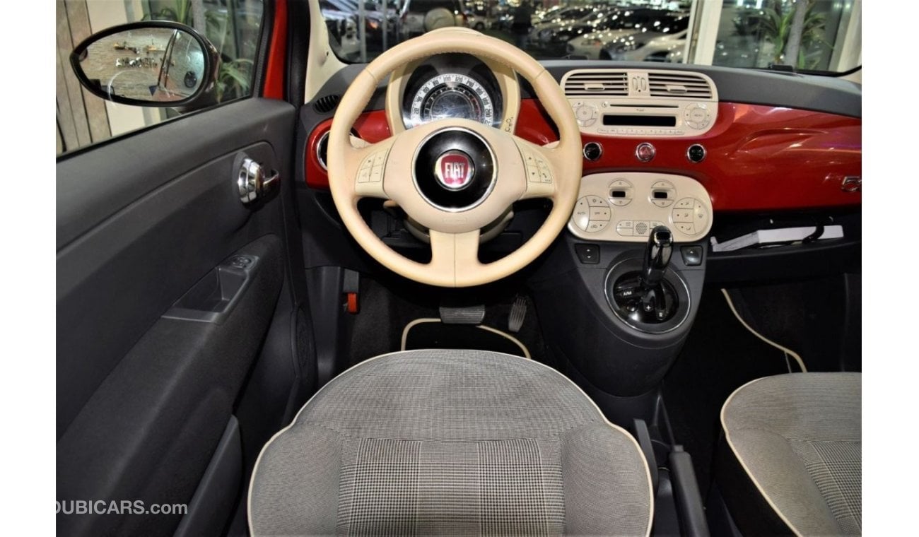 فيات 500 ONLY 52,000KM!! FIAT 500 ( 2016 Model ) in Red Color! GCC Specs